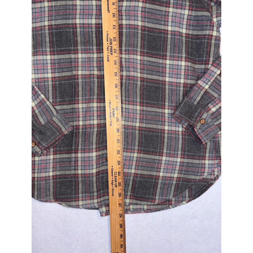 Xirena Gray Red Plaid soft Cotton Button Down Shirt Womens Small Made in‎ USA - Picture 4 of 7
